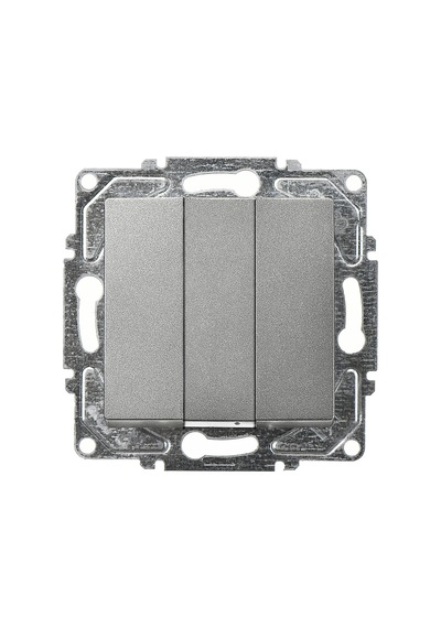 Günsan Egona Metallic Füme Üçlü Anahtar Diğer