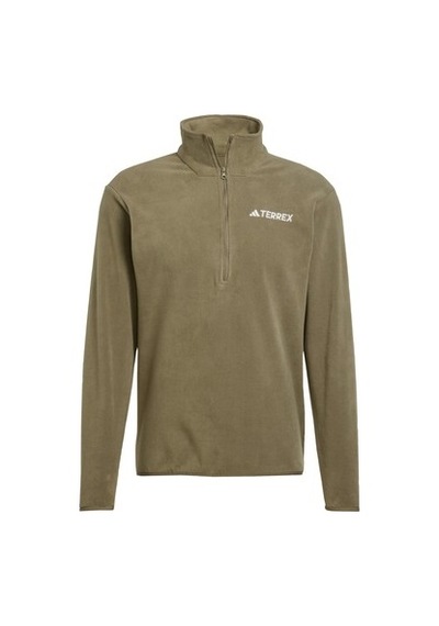 About Blank 1/2 Zip Fleece Üst, Konforlu Ve Şık Tasarım İle Dış Mekan Aktiviteleri İçin Acı Kahverengi