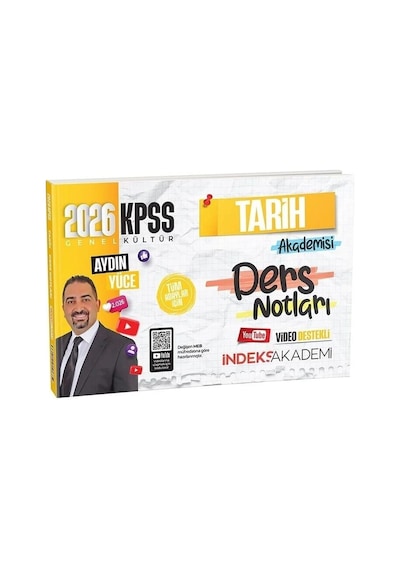 2026 Kpss Tarih Akademisi Video Ders Notları - Aydın Yüce İndeks Akademi Yayıncılık