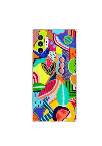 Samsung Galaxy Note 10 Plus İle Uyumlu Retro Color 6 Kamera Korumalı Şeffaf Kılıf Şeffaf
