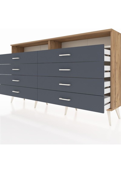Arges Konsol 2 Raflı 8 Çekmeceli 176x30x99 Çam-aytaşı/antrasit Çam-aytaşı/antrasit Arges Konsol 2 Raflı 8 Çekmeceli 176x30x99 Çam-aytaşı/antrasit Çam-aytaşı/antrasit