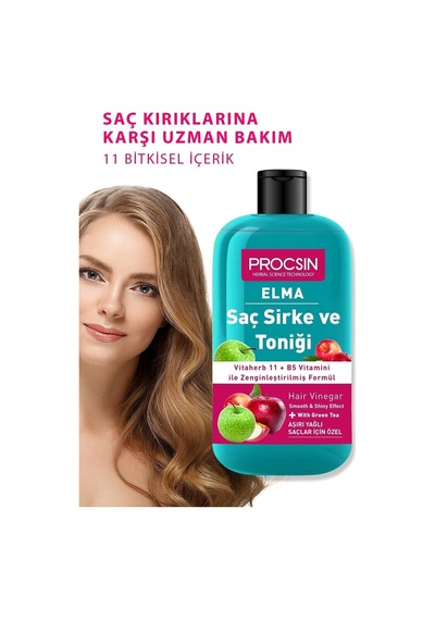 Aşırı Yağlanma Karşıtı Elmalı Saç Sirke Ve Toniği 250 Ml Diğer