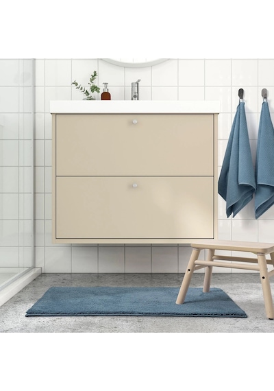 Ikea Backmara Banyo Halısı Paspas 50 X 80 Cm Mavi