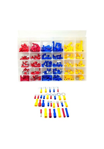 Powermaster Pm-25982 Muhtelif Ölçülerde Kablo Pabuç 480'li Paket