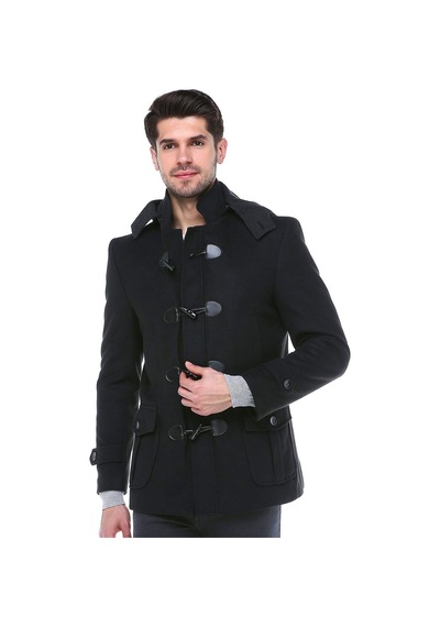 Plt8379 Dewberry Erkek Palto-siyah Siyah