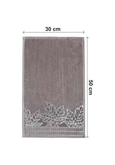 Çınar Jakarlı 6 Lı Kadife Pamuklu El Ve Yüz Havlu Seti 30x50 Cm - 00434- Karışık Renkli Çok Renkli