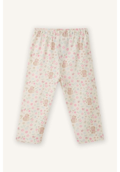 Defacto %100 Pamuklu Desenli 2'li Pijama Takımı Kız Bebek G8652A526SP