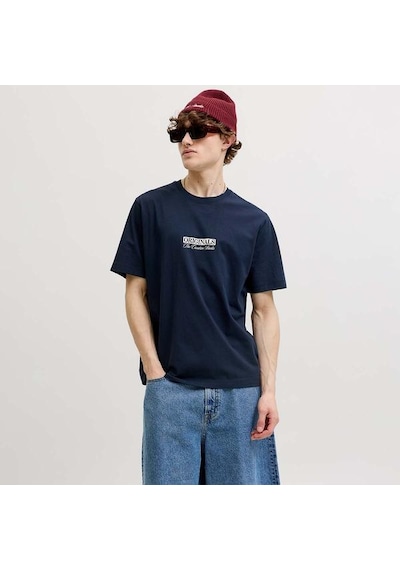 Jack & Jones Jack&jones Savona Box Erkek Lacivert Tişört