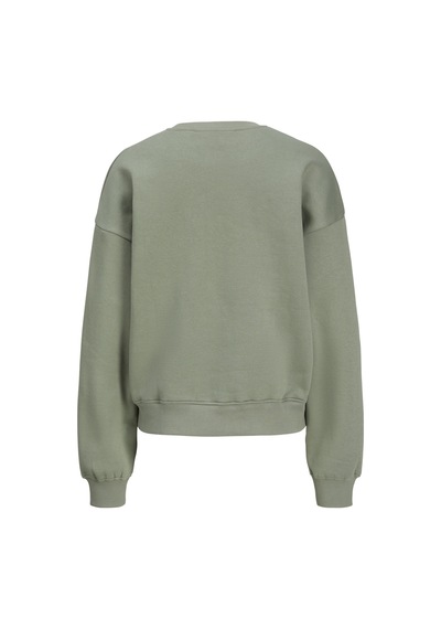 Jack & Jones Kadin Minimal Logo Baskili Sweatshirt - Studio - 12280154 Sea Spray