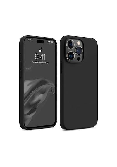 Apple iPhone Uyumlu 15 Pro Max Lansman Kılıf, Kadife İç Doku, Soft Yumuşak Liquid Silikon
