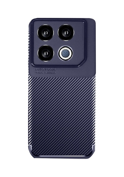 Coverzone İnfinix Gt 20 Pro İle Uyumlu Silikon Kılıf Kamera Korumalı Karbon Tpu Brimstone Ultra Slim Fit Delux Lacivert
