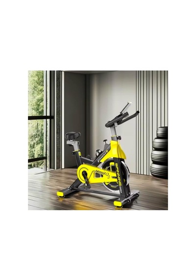 Kondisyon Bisikleti Spor Koşu Egzersiz Bisikleti Spin Bike Dikey Ev Bisikleti Q3 Sarı Tek Ebat Genel
