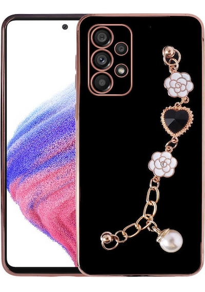 Zore Galaxy Uyumlu A72 Kılıf El Tutamaçlı Kamera Korumalı Taka Silikon Kapak - Siyah Siyah