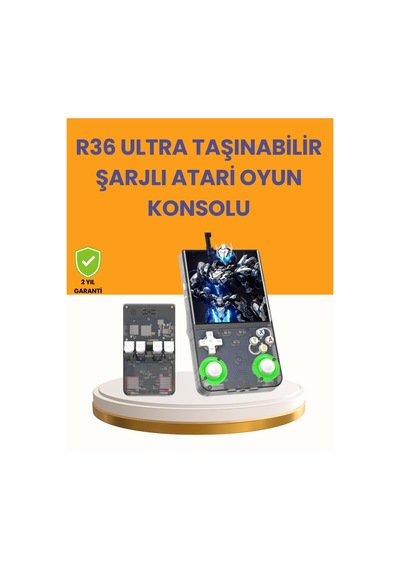 R36 Ultra 64gb Retro Oyun Konsolu 10.000 Oyunlu Taşınabilir El Konsolu