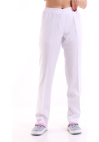 Kadın Alpaka Pantolon - 171 Beyaz-6317