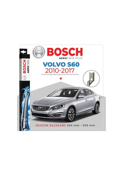 Volvo S60 Muz Silecek Takımı 2010-2017 Bosch Aerotwin Volvo S60 Muz Silecek Takımı 2010-2017 Bosch Aerotwin