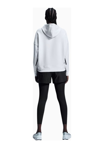 On Relaxed Hoodie Lumos Kadın Kapüşonlu Sweatshirt Beyaz