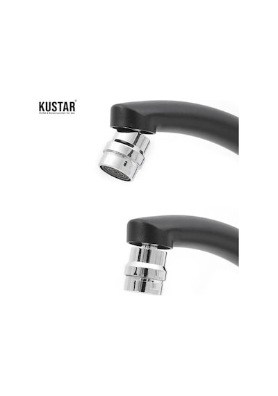 Kustar Grande Siyah Aç Kapa Mutfak Eviye Bataryası