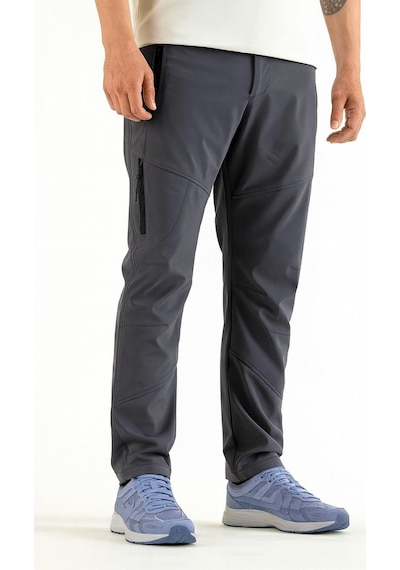 Vatan Tekstil Erkek Nefes Alabilen Yazlık Likralı Outdoor Pantolon Normal Kalıp Gri