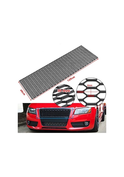 Audi Dizayn 3d Style Abs Plastik Panjur Teli 120x40 Cm Siyah