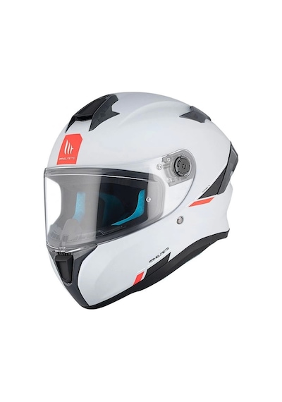 Mt Helmets Targo S Solid Kapalı Motorsiklet Kaskı Mat Beyaz