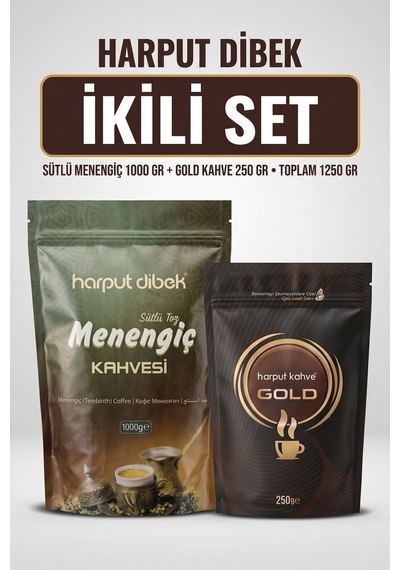 İkili Set 1000 Gr Sütlü Toz Menengiç Kahvesi + 250 Gr Gold Kahve Toplam 1250 Gr Diğer