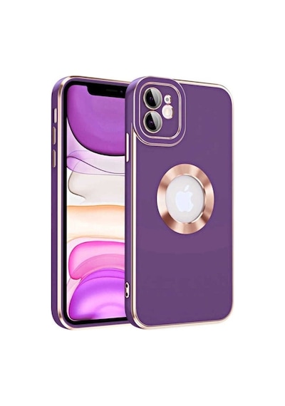 Apple Uyumlu iPhone 12 Kılıf Zore Kongo Kapak Koyu Mor