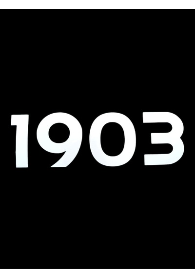 1903 Yazılı Oto Sticker Beyaz 20x7cm Diğer