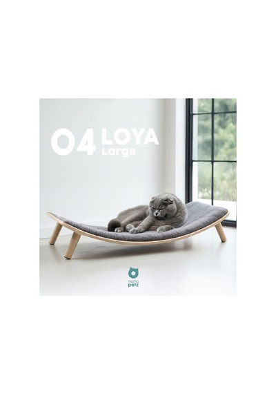 Mamapetz Loya Large Ayaklı Ahşap Kedi Yatağı