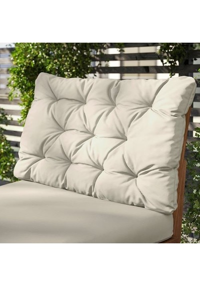 Ikea Kuddarna Dış Mekan Sırt Minderi, Açık Gri-bej, 62x44 Cm