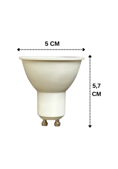 4 Adet Osaka 7w 50w Beyaz Işık 6500k Gu10 Duylu Led Spot Ampul