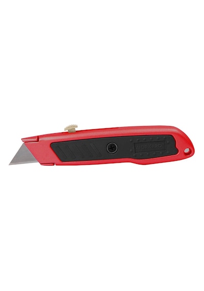 Workpro Wp213005 Alüminyum Gövde Geri Çekilebilir Rötuş Maket Bıçağı + 3 Adet Yedek Bıçak