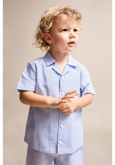 Defacto Poplin 2li Dokuma Pijama Erkek Bebek H4446a526smnv94 Lacivert-nv94