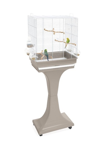 Imac - 161 - Camılla Ayaklı Kuş Kafesi - Shopgpt - Bej/beyaz 50x30x56/127cm
