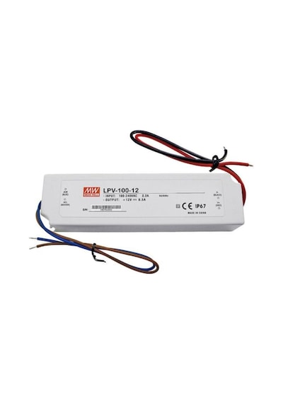 Meanwell Lpv-100-12 100W 12V 8,5A Sabit Voltaj Led Driver İp67