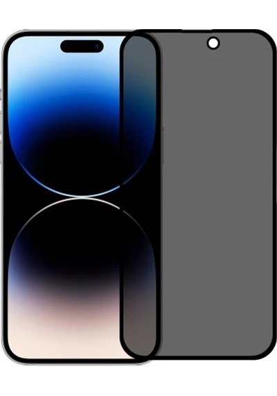 Ally İphone 14 Pro 6.1 3d Full Privacy Gizlilik Cam Ekran Koruyucu Anti-spy- 5775