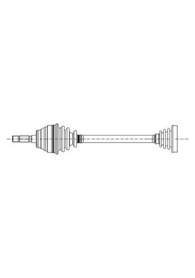 GKN GLANZER 304761 Aks Sol Golf V Jetta / A3 / Octavia 1.6 Fsı Blf