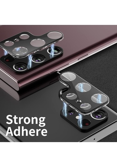 Samsung Galaxy S23 Ultra Kamera Lens Koruma Camı V2 Siyah Galaxy S23 Ultra İle Uyumlu Ekran Koruyucu Diğer