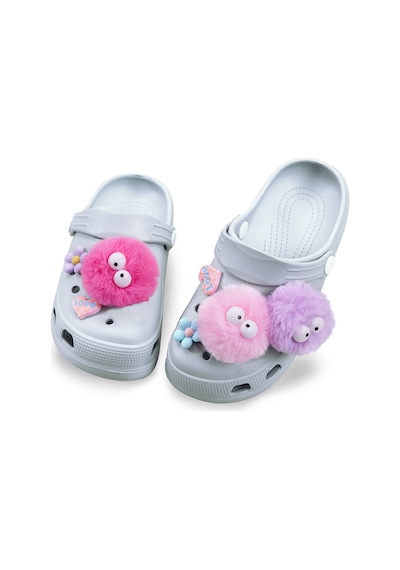 Denokids Kız Çocuk Terlik Cross Bantlı Gri 3d Ponponlu Plaj Sahil Günlük Terlik Renkli Denokids Kız Çocuk Terlik Cross Bantlı Gri 3d Ponponlu Plaj Sahil Günlük Terlik Renkli