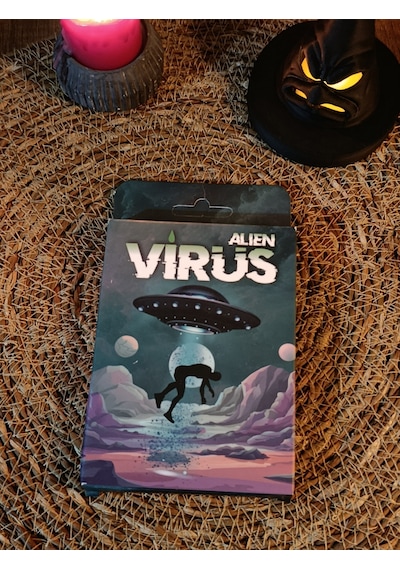 Virüs Alien Strateji Oyun Kartları - Kese Hediyeli 50 Kart