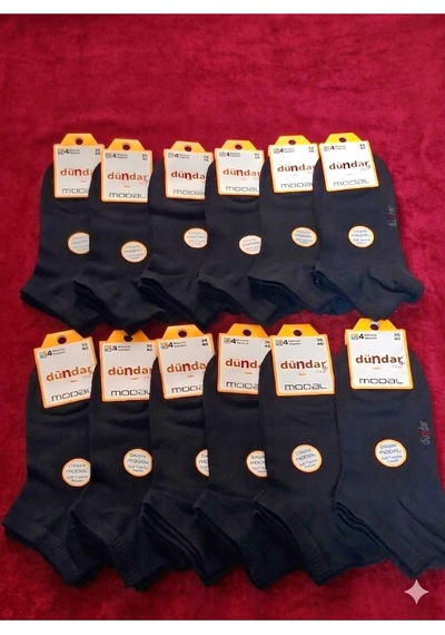 Unisex Modal Patik Dikişsiz/soft Yıkama/kokulu 36-40 Siyah