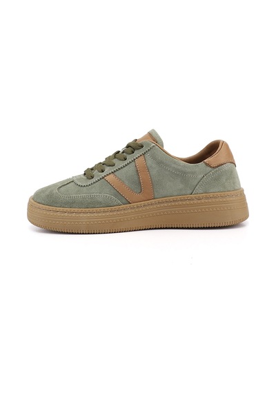 Gönderi(R) Gönderi R Kadın Yeşil Süet Bağcıklı Hakiki Deri Sneaker Dyza85245736