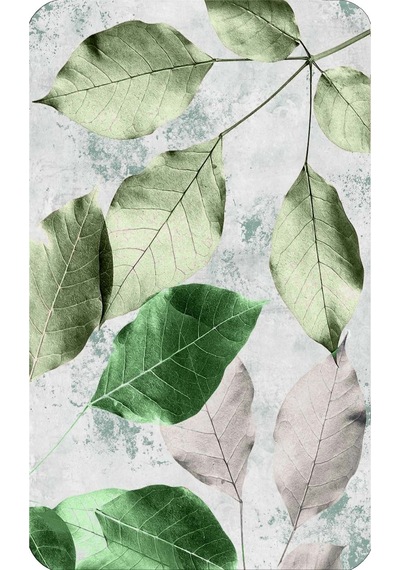 Rovigo Home Baskılı Kaymaz Taban 2 Li Banyo Paspas Takım Rvg5213-100X60-60X50 Çok Renkli