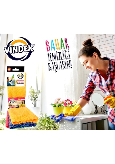 Vindex Fast Mikrofiber Temizlik Bezi 5 Li