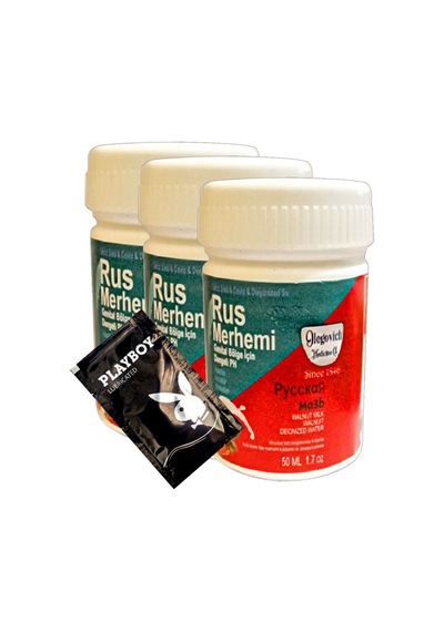 Playboy Tüylere Krem Valnut Milk & Walnut 3 Adet Rus Merhemi 50 Ml Kadın Özel Bölge + Yanında Jel