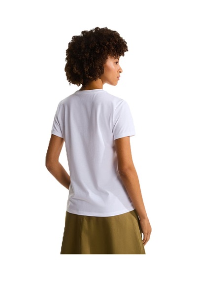 The North Face W Evolution Simple Dome Slim Ss Kadın T-shirt Beyaz