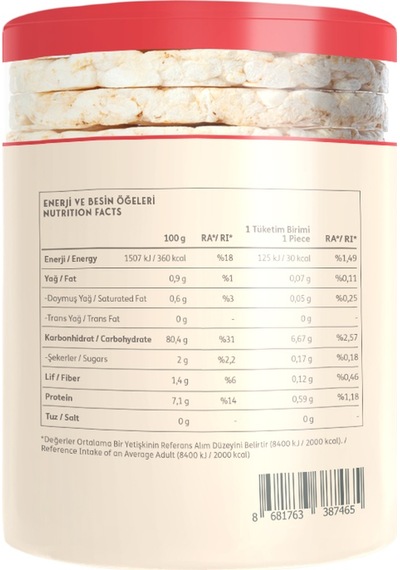 Clean Powders Pirinç Patlağı 120 Gr 3 Adet Aromasız
