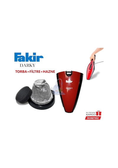Fakir Darky Öko 2In1 Dik Süpürge Filtre Toz Haznesi Grubu Seti