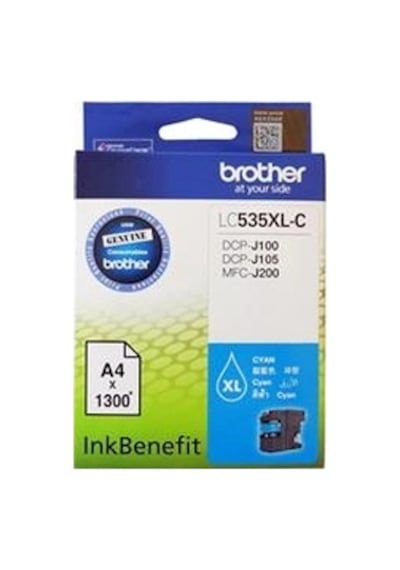 Brother Lc535xlc Cyan Mavi 1.300 Sayfa Kartuş Dcp-j105 Mfc-j200 Kdo