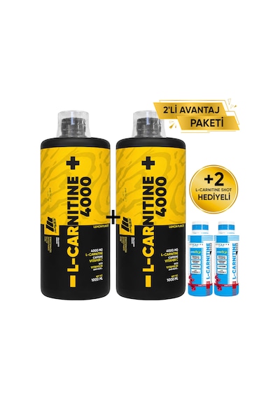 Mustang Nutrition L-carnitine 4000 Mg 1000 Ml 2 Li Avantaj Paketi 33 Servis Limon + 2 X L-karnitin Shot Hediyeli